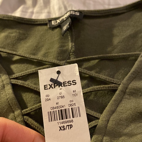 Express green dress size XS - Picture 2 of 2